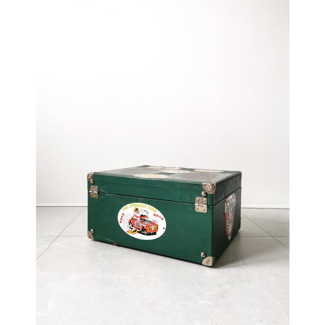 1960s Vintage Belgian Trunk, 1960s For Sale - Image 5 of 10