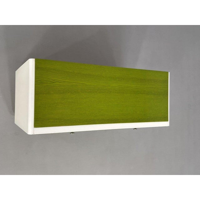 Vintage Chest of 6 Drawers in Beige Wood and Green Varnish, Norway, 1960s For Sale - Image 4 of 13