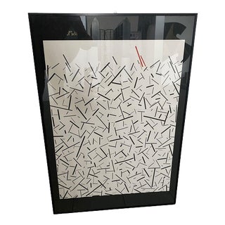 Bonetti, Postmodern Abstract Composition, 1980, Multiple Print on Paper For Sale