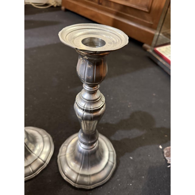 Silver Candlesticks, 1960s, Set of 2 For Sale - Image 4 of 5