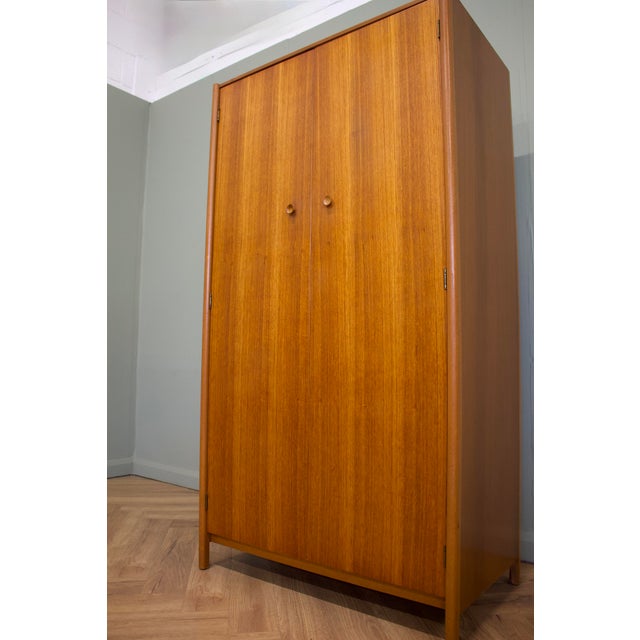Mid-Century Teak Wardrobe, 1960s For Sale - Image 6 of 10