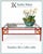 Add some color with this hand painted iron bamboo base with aged gold leaf Greek key accent Chinese red finish /...