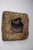 Excavation 1 by Cor Oda | Oil Painting of a textured, framed abstract form in a cement-like frame For Sale
