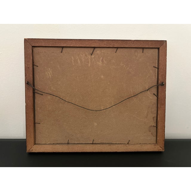 Brown Vintage Wallace Nutting Hand-Colored Photograph – Framed Colonial Interior Scene For Sale - Image 8 of 8