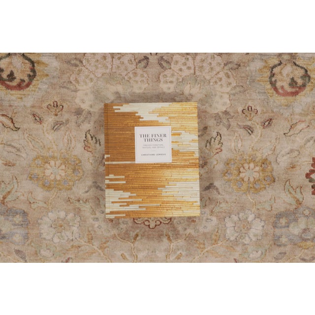 Contemporary Oushak Style Floral Rug in Beige Hues, by Rug & Kilim, India For Sale - Image 9 of 10