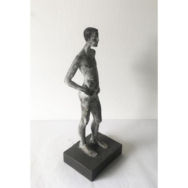 Italian Cast Bronze Man Sculpture by Aron Demetz, 2004 For Sale - Image 18 of 18