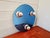 Metal Space Age Wall or Ceiling Light in Blue Mirrored Glass, 1970s For Sale - Image 7 of 14