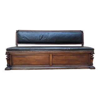 Renaissance Style Bench in Walnut For Sale