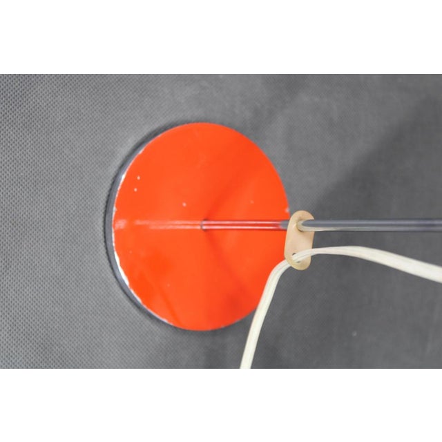 Red Red Chrome Table Lamp by Josef Hurka, Former Czechoslovakia, 1970s For Sale - Image 8 of 11