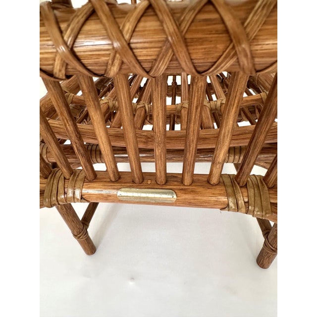 McGuire McGuire Balboa Side Chairs. Frames With No Cushions, 2 Pieces For Sale - Image 4 of 5