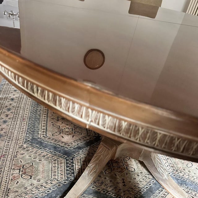 Mid-Century Carved Oak Dining Table after Rafael García Nicolau, Spain, 1970s For Sale - Image 10 of 18