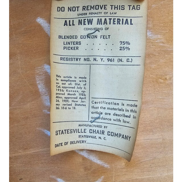 Statesville Chair Mid-Century Chippendale Mahogany Needlepoint Upholstered ArmChairs, Pair For Sale - Image 9 of 10