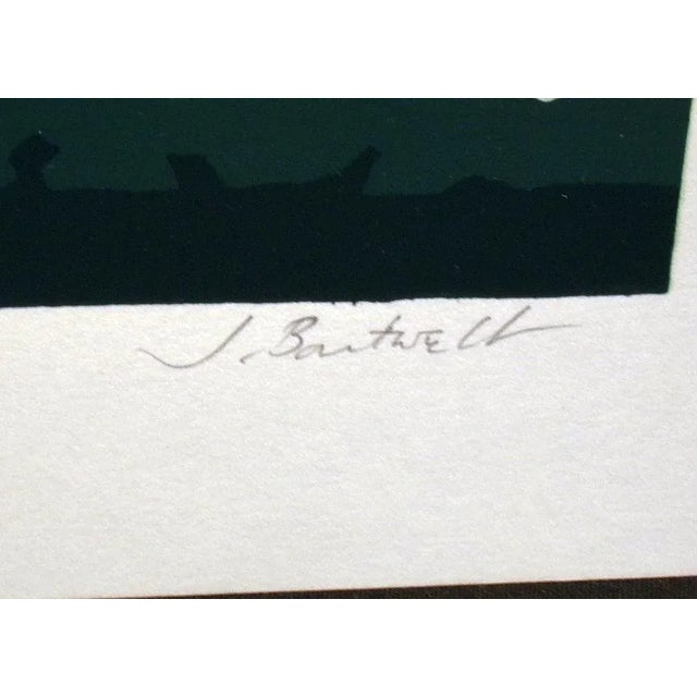 1980s "Summer Dusk I & II St. II" Jim Boutwell Diptych Signed and Numbered Serigraph Prints - Set of 2 For Sale - Image 9 of 12