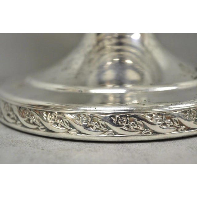 Mid 20th Century Vintage Wm Rogers "Spring Flower" Silver Plated Champagne Chiller Bar Ice Bucket For Sale - Image 5 of 18