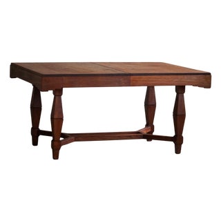 Vintage Art Deco Dining Table in Teak, 1940s For Sale