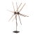 American Primitive Wooden Object on Metal Stand For Sale