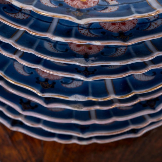 13 Imari Porcelain Plates, Japan, Late 19th Century For Sale - Image 12 of 13