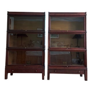 Globe-Wernicke Barrister Bookshelves - a Pair For Sale