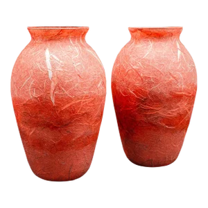 2000's Pair of Contemporary Decorative Flower Vases