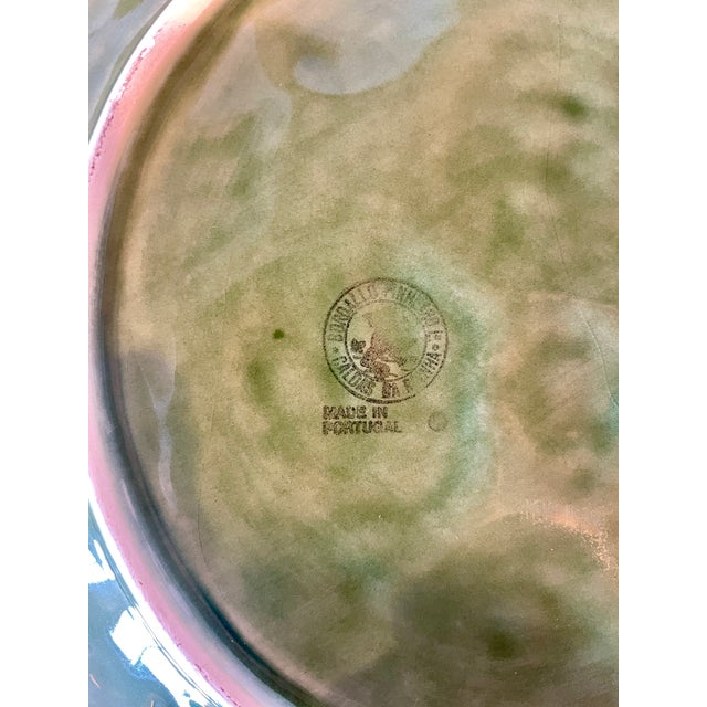 Vintage Bordallo Pinheiro Strawberry Dinner Plates- a Pair For Sale In Denver - Image 6 of 7