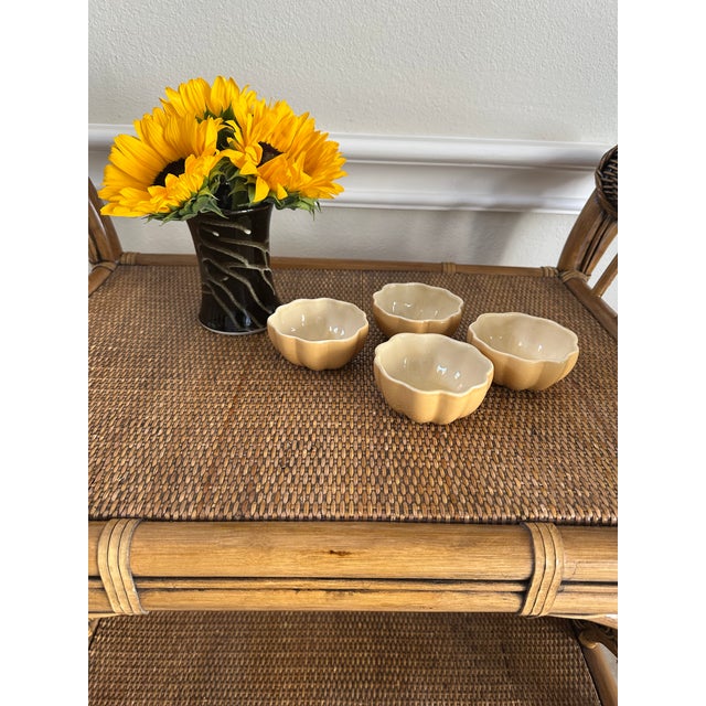 Vintage Pumpkin Squash Ceramic Bowls For Sale - Image 12 of 13