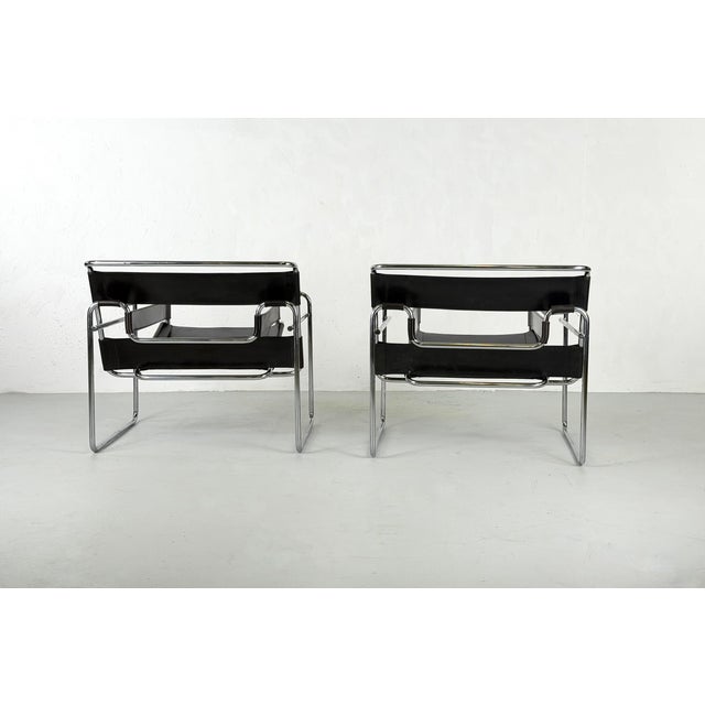 Wassily Armchair by Marcel Breuer for Gavina, 1960s, Set of 2, in Very Good conditions. Designed 1960 to 1969