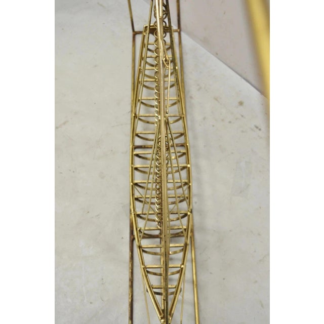 Curtis Jere Mid 20th Century Clipper Ship Large Metal Wall Sculpture For Sale - Image 9 of 12