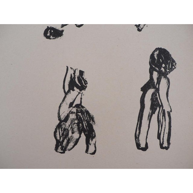 Henri Michaux, Lettrisme 10 Figures, Lithograph For Sale - Image 4 of 6