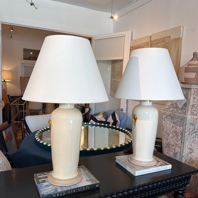 2010s Pair of Custom Christopher Spitzmiller Table Lamps For Sale - Image 5 of 12