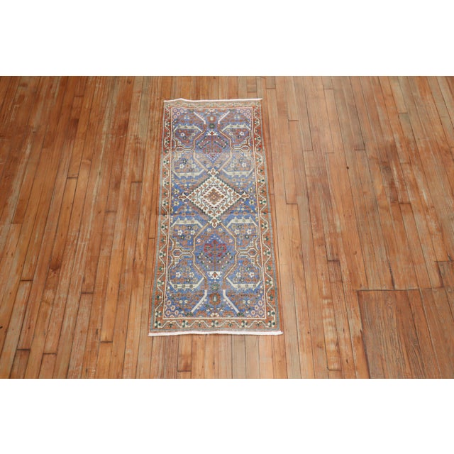 Joshegan Persian Small Narrow 20th Century Runner - 1'11" x 5' For Sale In New York - Image 6 of 6