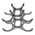 Metal Late 20th Century Eichholtz Alboran Attributed Style Polished Aluminum Six Bottle Modern Wine Rack For Sale - Image 7 of 7