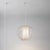 Nova Bloom 14 Inch Swag Lamp by Nova of California - Sphere White Satin Shade With White Slatted Cage Globe - Plug-in Bubble Orb Pendant For Sale - Image 4 of 7