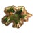 Chalet Art Glass Leaf Pattern Ashtray For Sale