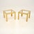 Vintage Italian Brass Side Tables attributed to Zevi, 1970, Set of 2 For Sale - Image 6 of 6