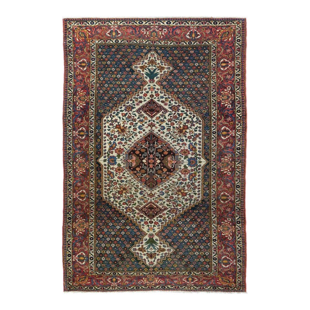 Vintage Bakhtiari Rug 4'9'' X 7'9'' For Sale