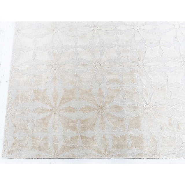 Modern Traditional-Inspired Wool and Silk Rug by Doris Leslie Blau Size: 9'1" × 12'2" (276 × 370 cm) This contemporary...