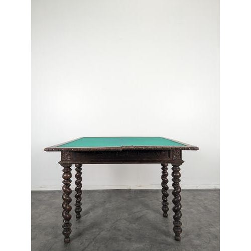 Louis XIII Oak Gaming Table For Sale - Image 4 of 10