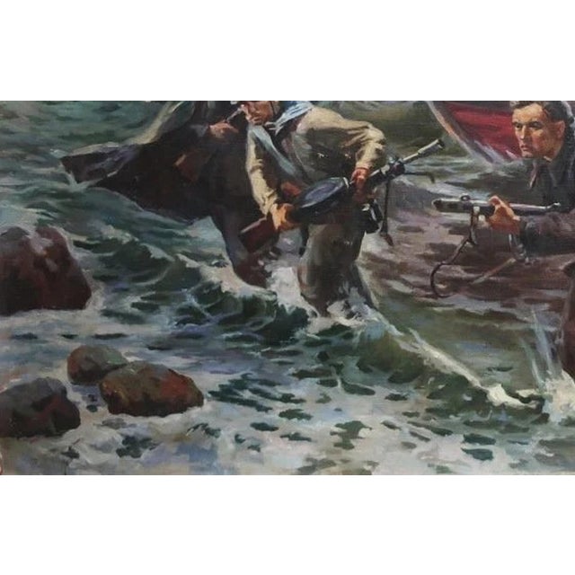 Soviet Marines Oil Painting, Ukrainian Artist, 1970s 113-173 For Sale - Image 4 of 6