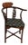 Oriental Hand Carved Corner Armchair For Sale