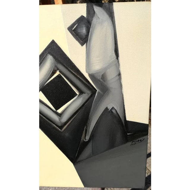 This abstract composition named "sphere - the path" is an oil on canvas painted by divna jelenković, contemporary artist...