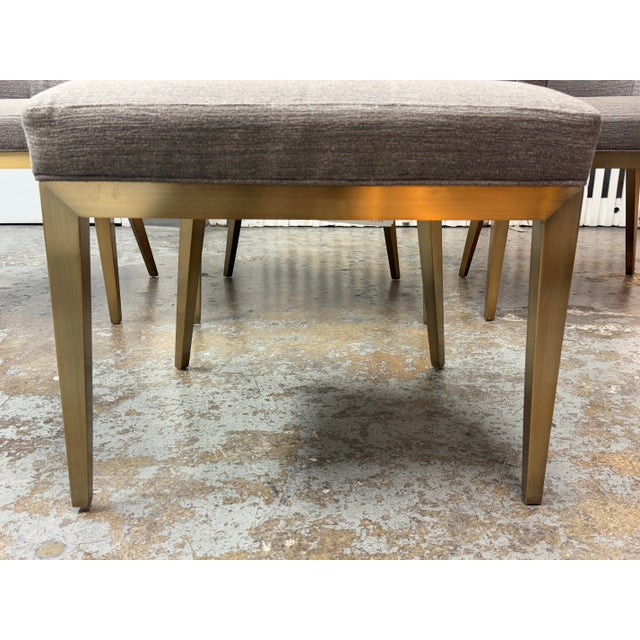 Century Furniture Camille Brass Dining Arm Chairs, Set of Four For Sale - Image 10 of 15