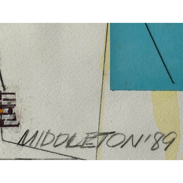 1980s Sam Middleton, Untitled 89, Collage on Paper For Sale - Image 5 of 6