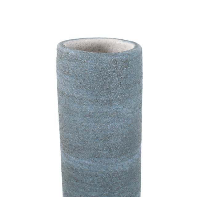 Transitional Drift Tide Long Neck Vase large For Sale - Image 3 of 10