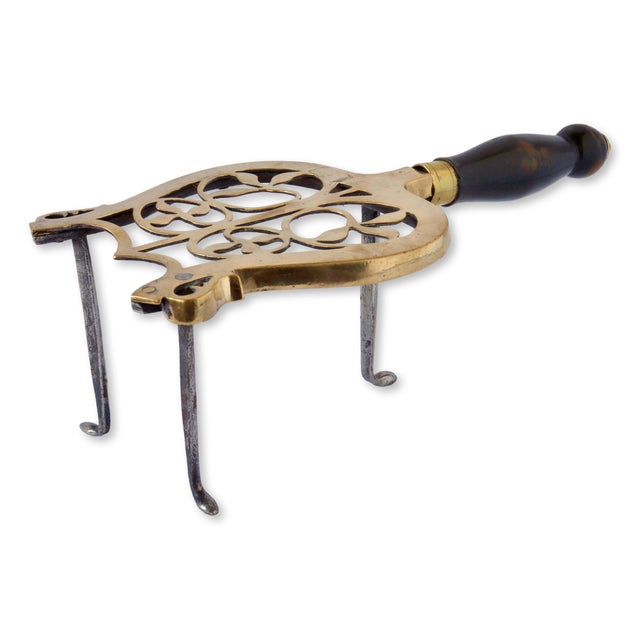 Antique English Brass Trivet For Sale In Los Angeles - Image 6 of 8