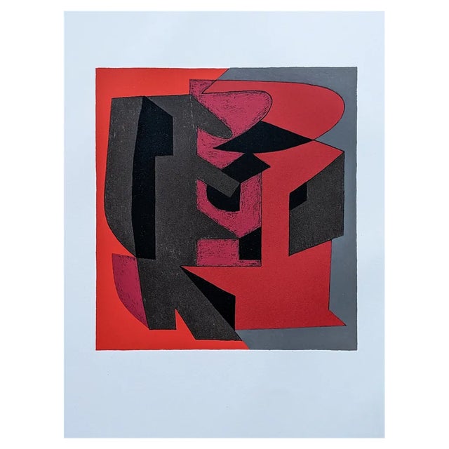 Victor Vasarely, Octal 5, 1972, Chromolithograph For Sale