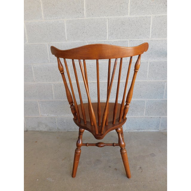 Bent Bros. Brace Back Fan Back Windsor Style Chairs - Set of 6 For Sale - Image 10 of 16
