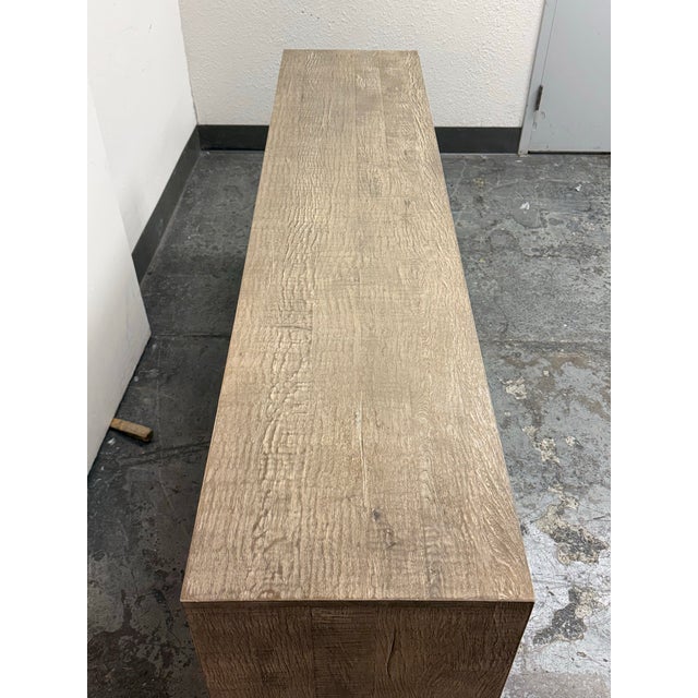 Nils Verhoeven for Restoration Hardware Reclaimed Oak Wood Sideboard For Sale In San Francisco - Image 6 of 12
