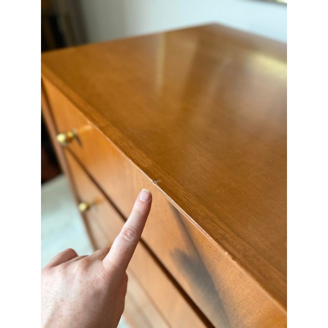 Vintage Mid Century Chest of Drawers Tallboy Dresser by Rockford For Sale - Image 12 of 12