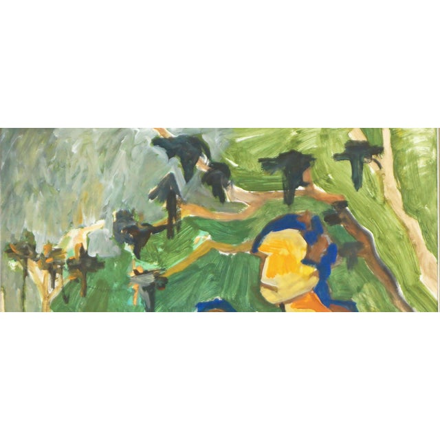 Contemporary Original Abstract Expressionist - Hawaiian Mother and Baby by Michael William Eggleston For Sale - Image 3 of 6