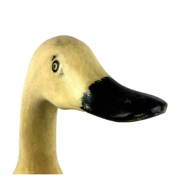 Hand Crafted Artisan Carved Wood Duck For Sale - Image 10 of 13